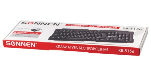 Клавиатура беспроводная USB Sonnen KB-5156 2,4 Ghz (512654) фото 3